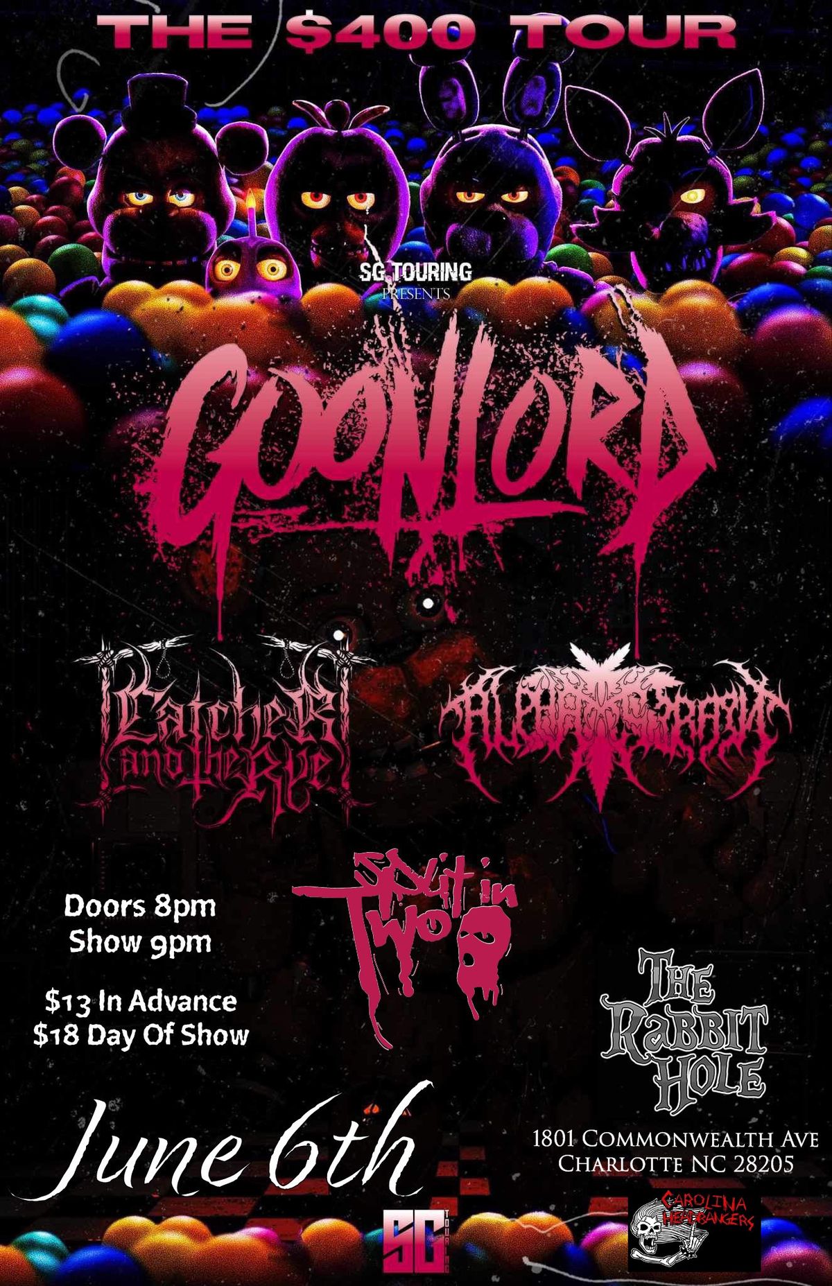 Goonlord W\/ Alpha Strain, Catcher And The Rye and Split In Two at The Rabbit Hole