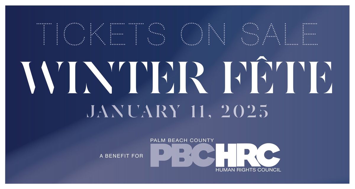 PBCHRC's 2025 Winter F\u00eate