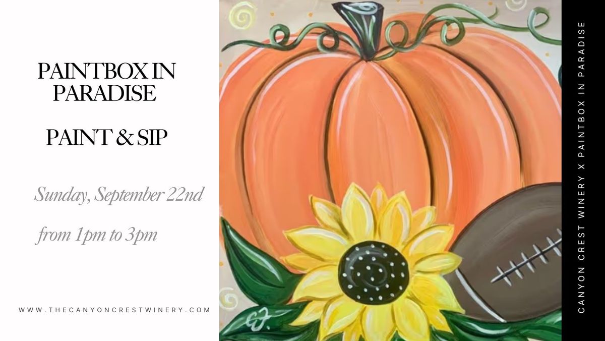 Paintbox in Paradise Paint & Sip