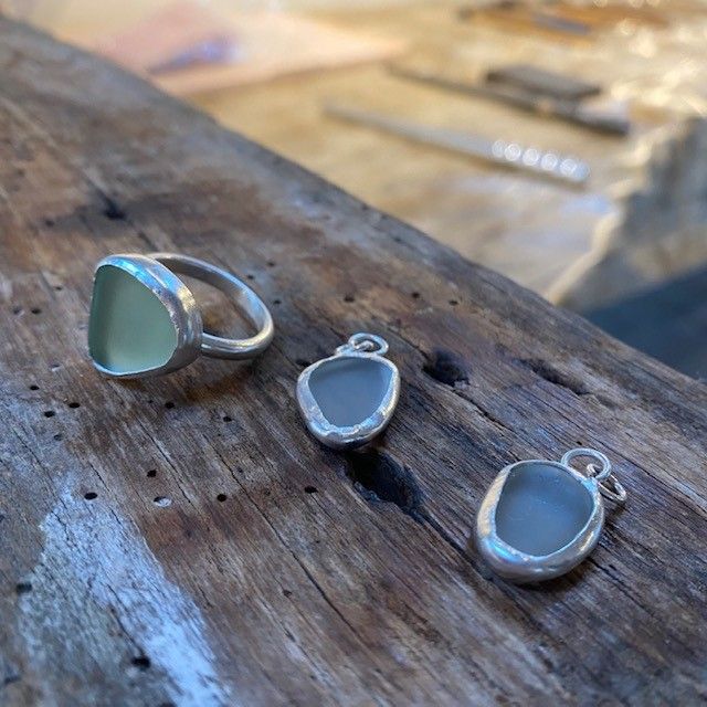 Silver Jewellery with Sea Glass & Sea Pottery Workshop