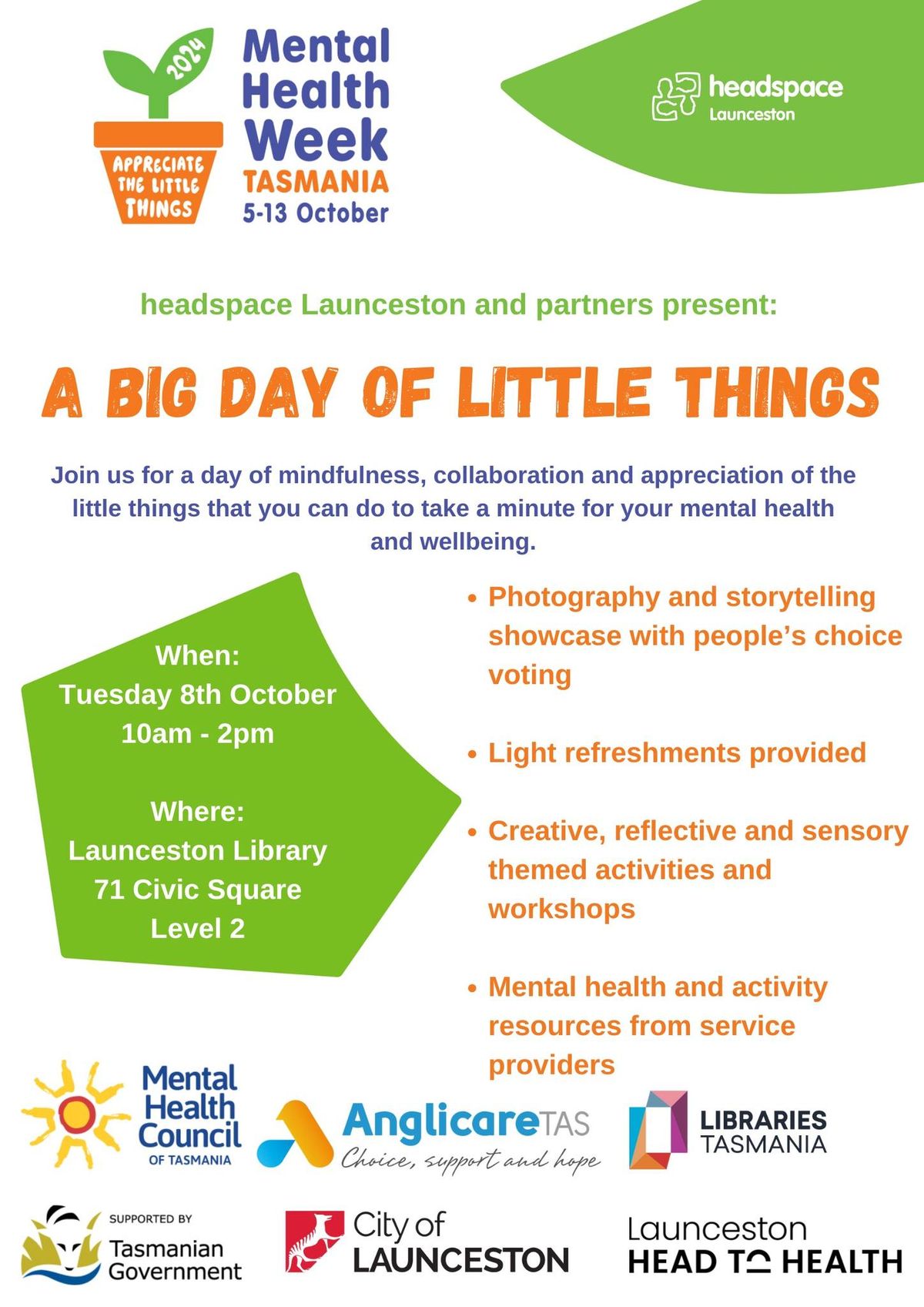 A Big Day of Little Things - Mental Health Week 2024