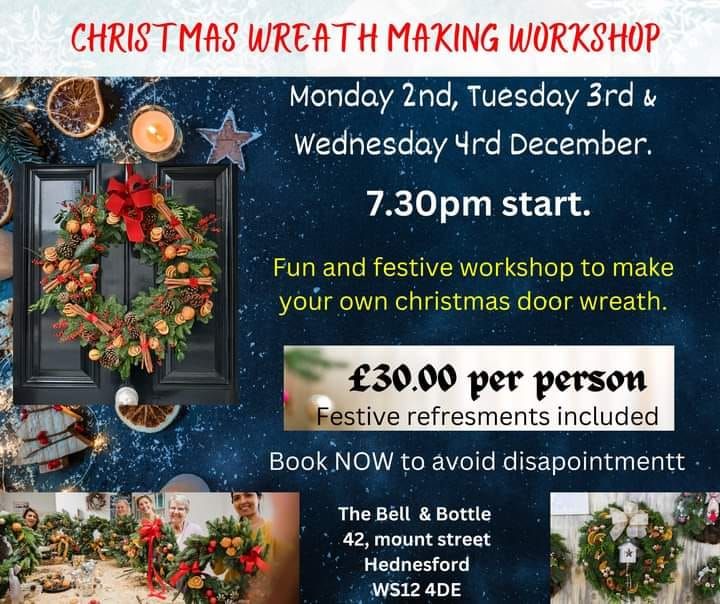 Christmas Door Wreath Making Workshop