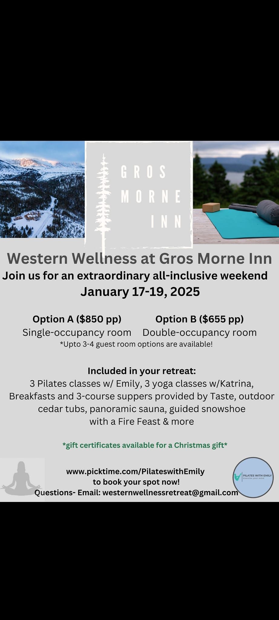 Western Wellness Retreat at Gros Morne Inn