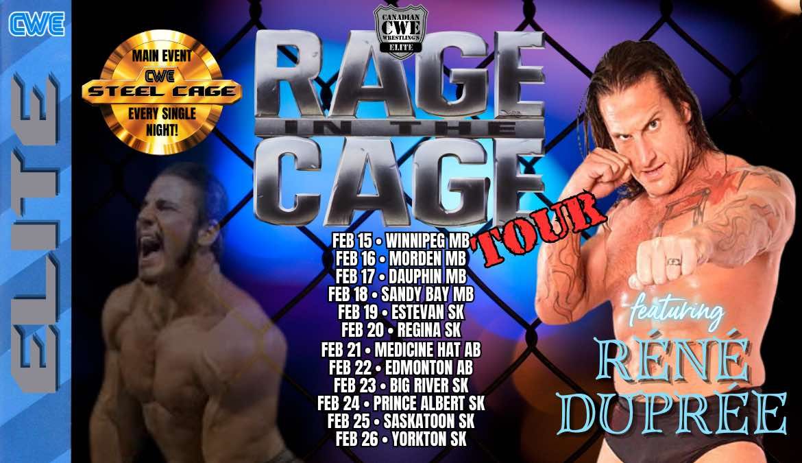 CWE Live In Edmonton Ft A Steel Cage Match & WWE Star Rene Dupree