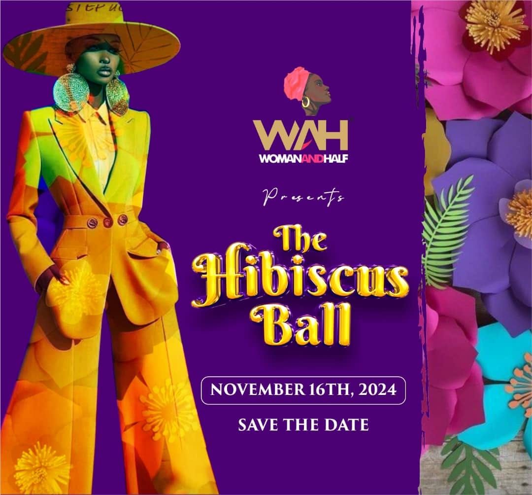 The Woman and Half- Hibiscus Monochrome Ball 