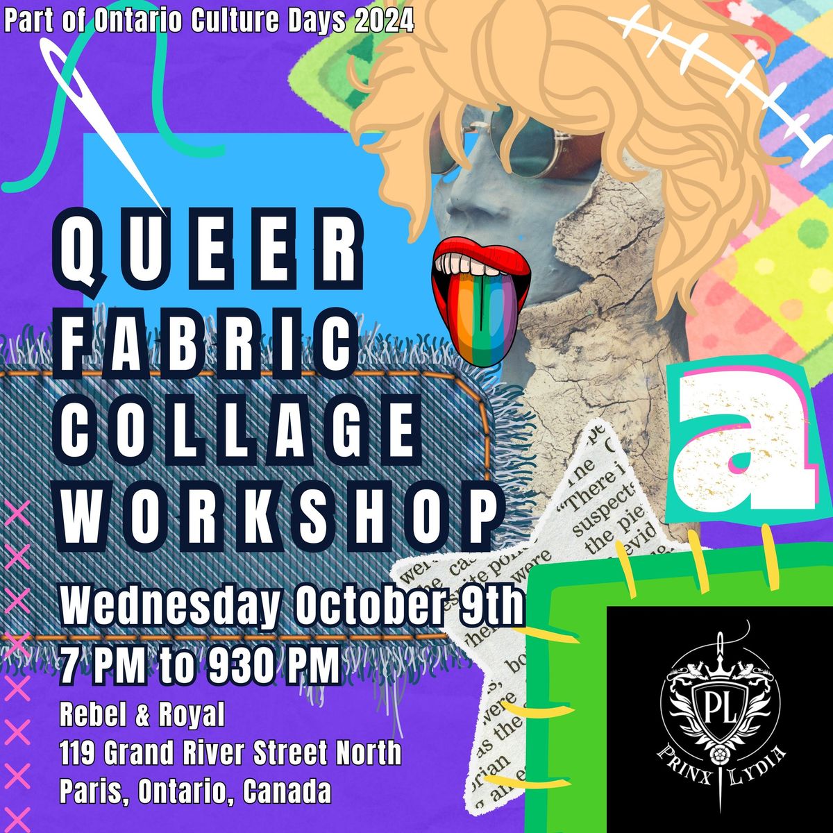 Queer Fabric Collage Workshop