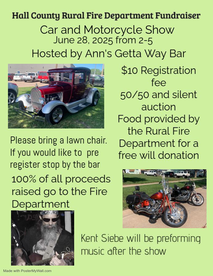 Annual Hall County Rural Fire Department Fund Raiser