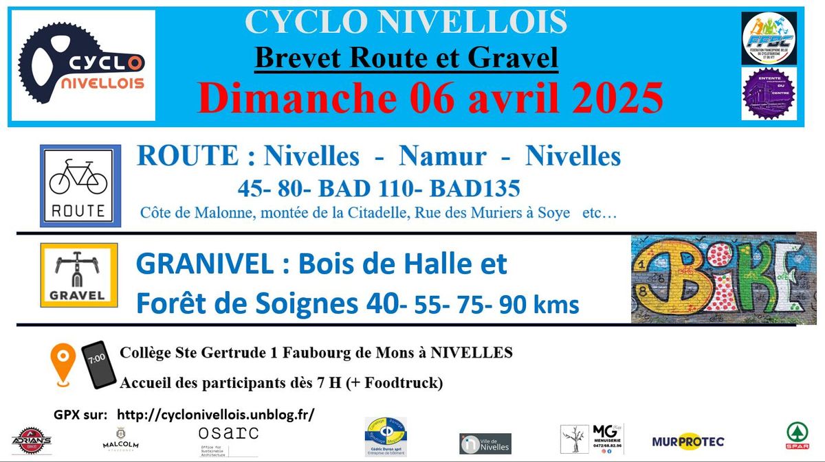 GRANIVEL: Gravel Cyclo Nivellois + Sortie Route 