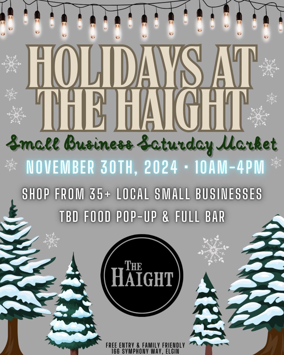 Holidays at The Haight \ud83c\udf84 Small Business Saturday Market \u2728