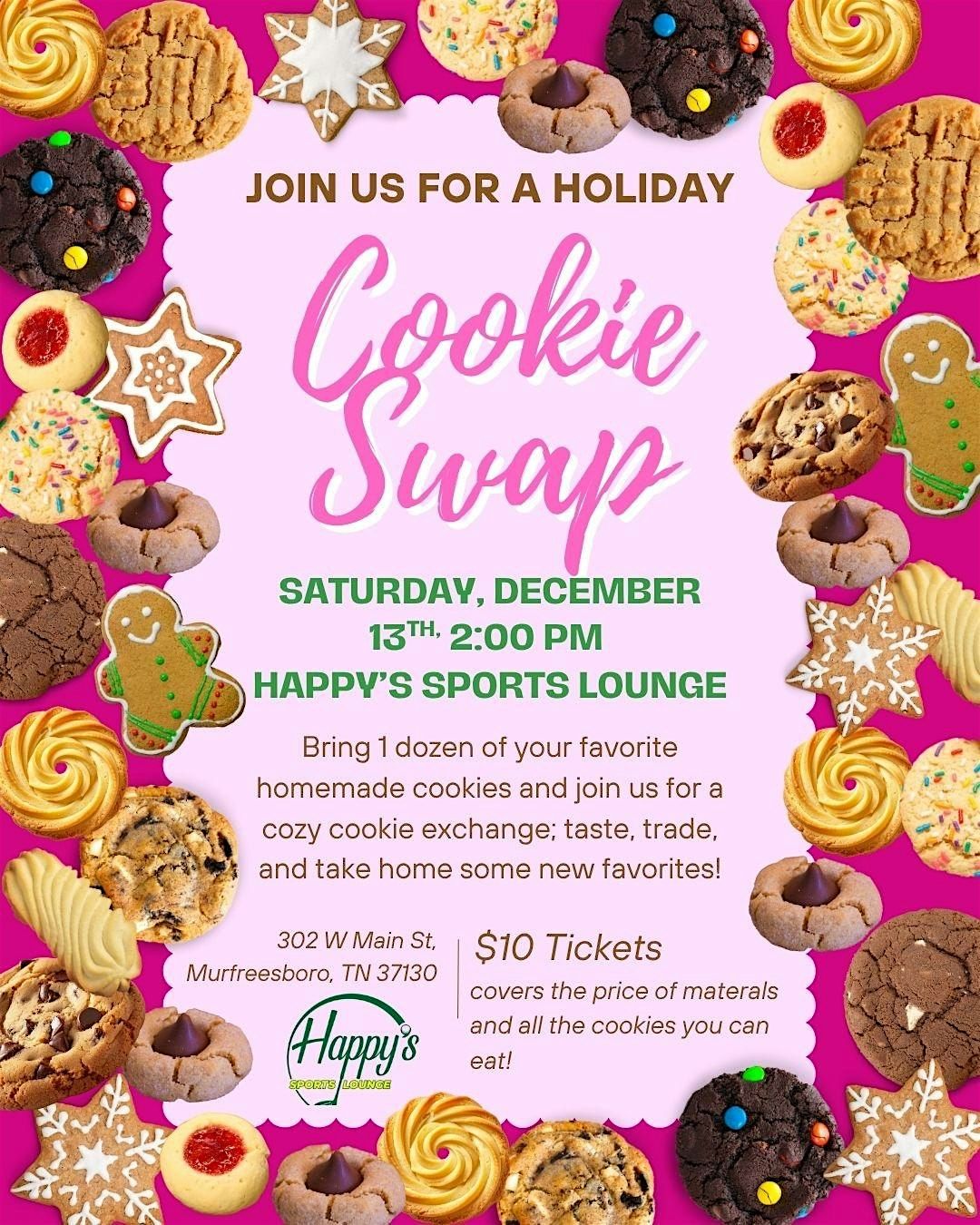 Holiday Cookie Swap at Happy\u2019s Sports Lounge