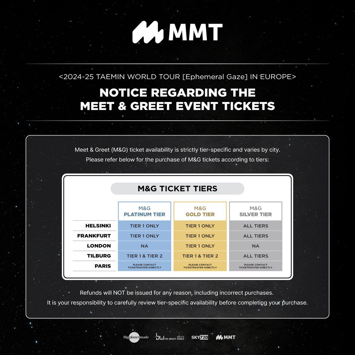 Taemin London Tickets