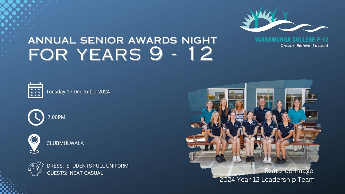 2024 Senior Awards Night (Years 9 - 12)