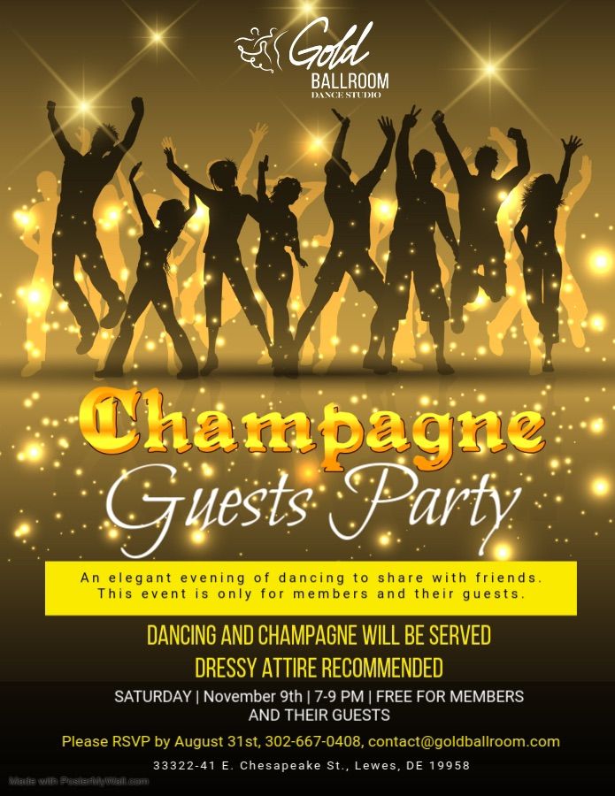 Champagne Guests Party- Gold Ballroom