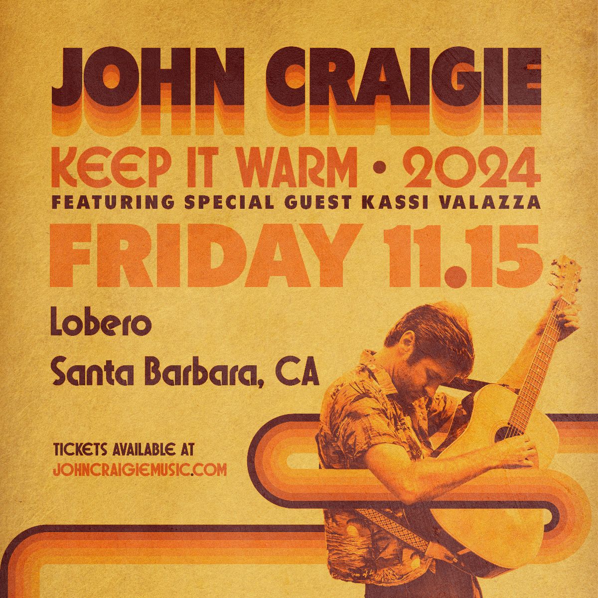 JOHN CRAIGIE with special guest Kassi Valazza