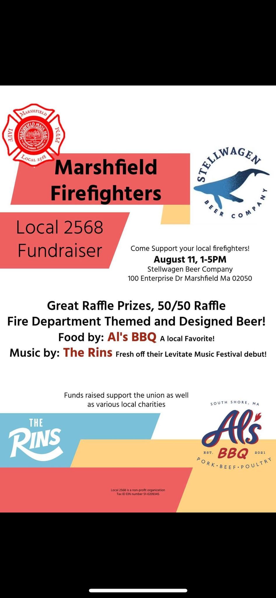 Marshfield Firefighters Local 2568 Fundraiser and Beer Release Party