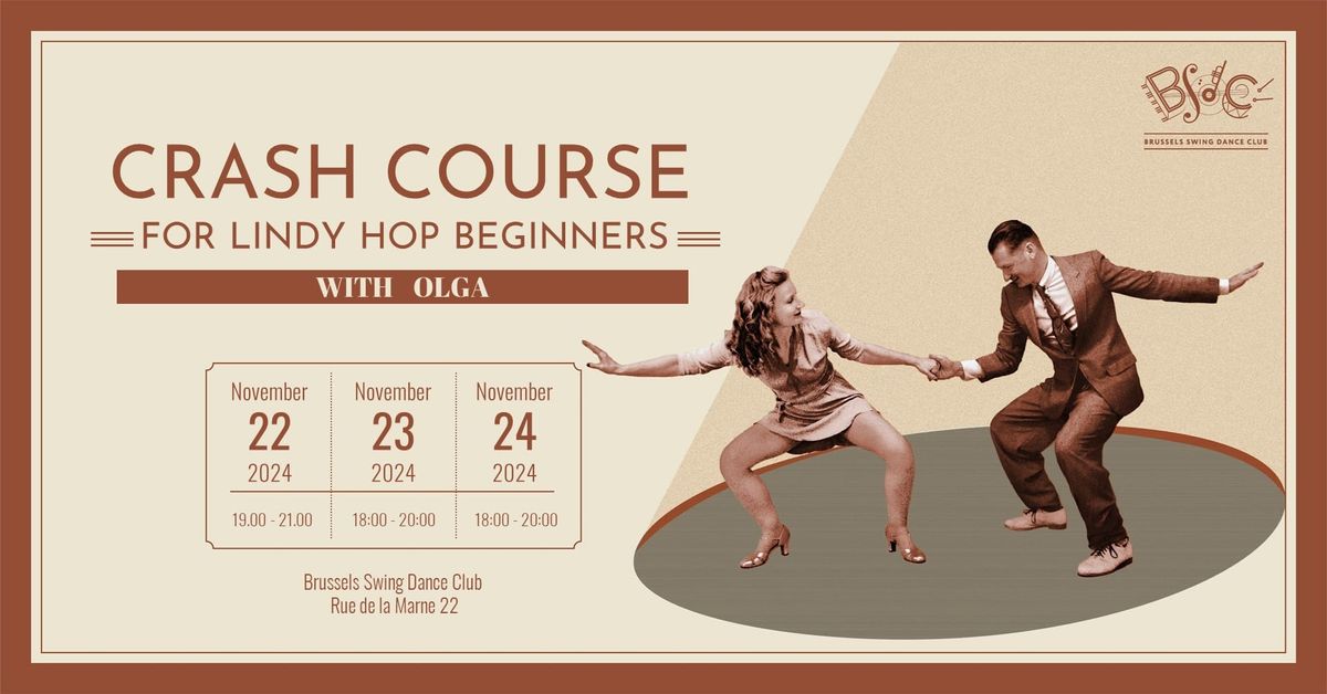 Lindy Hop Beginners in November:  6 hours Crash Course with Olga