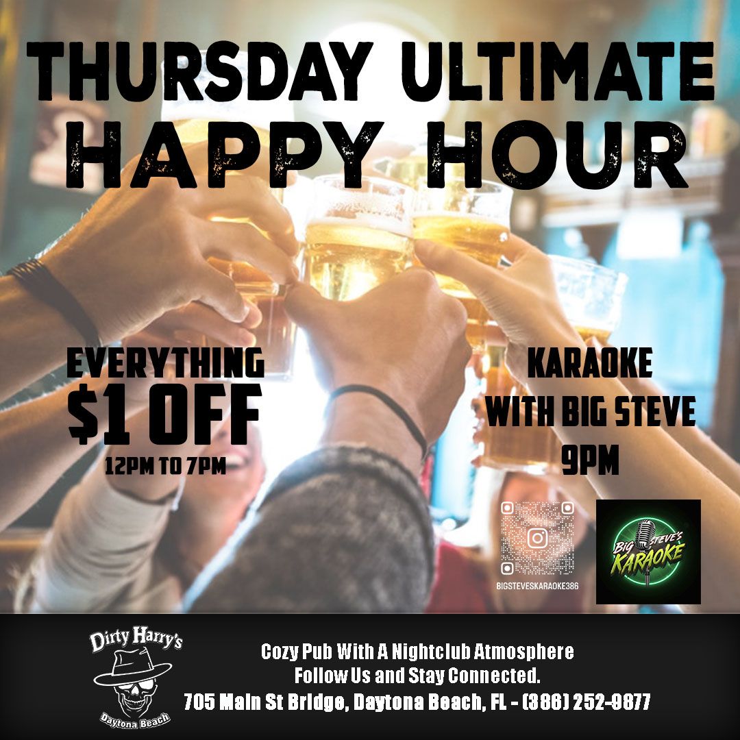 Thursday~ Ultimate Happy Hour and Karaoke