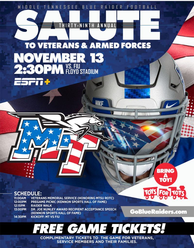 Florida International Panthers at Middle Tennessee State Blue Raiders Football at Floyd Stadium