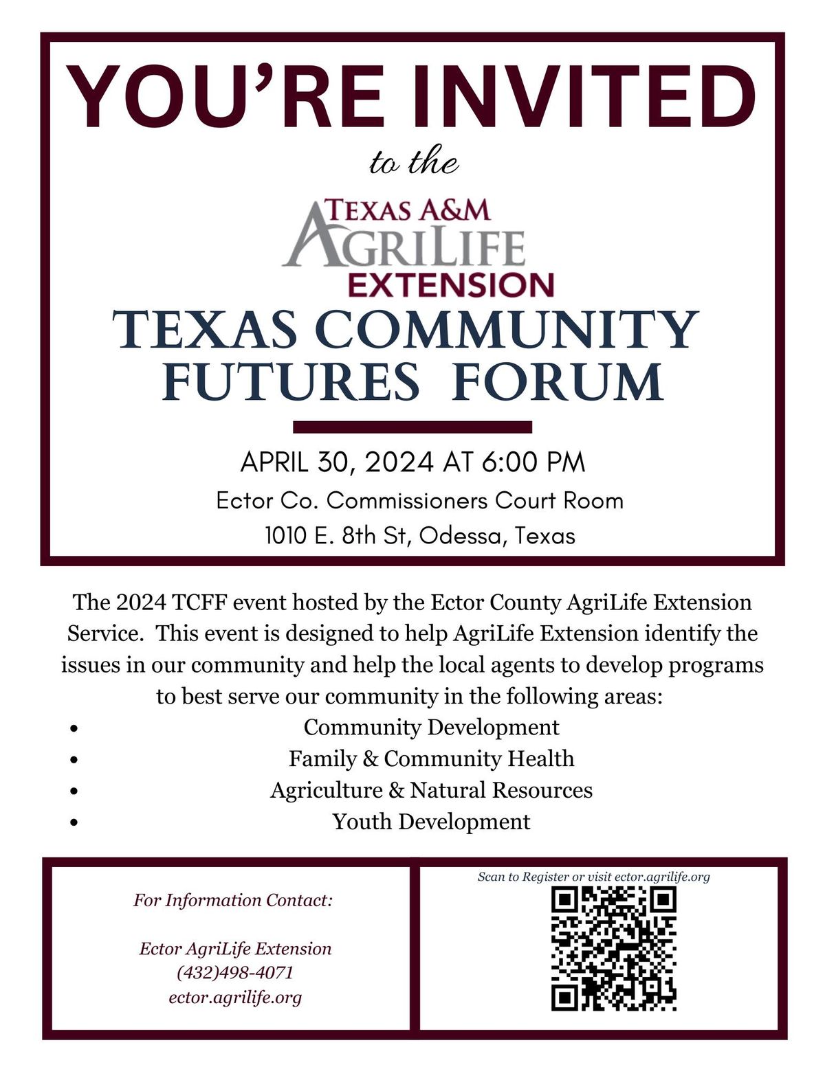 Ector County - Texas Community Futures Forum