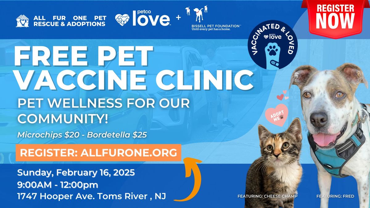 AFO FREE Pet Vaccine Clinic