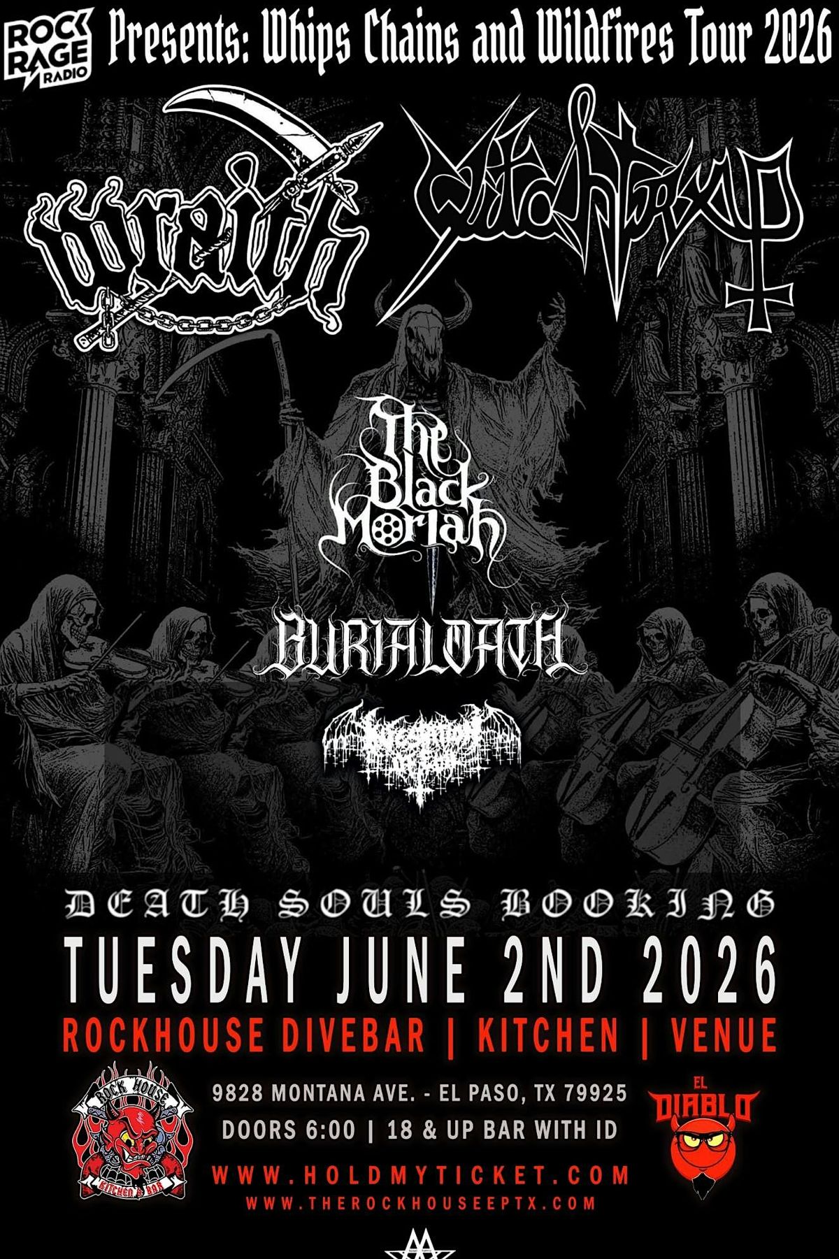 Wraith, Witchtrap, The Black Moriah, Burial Oath