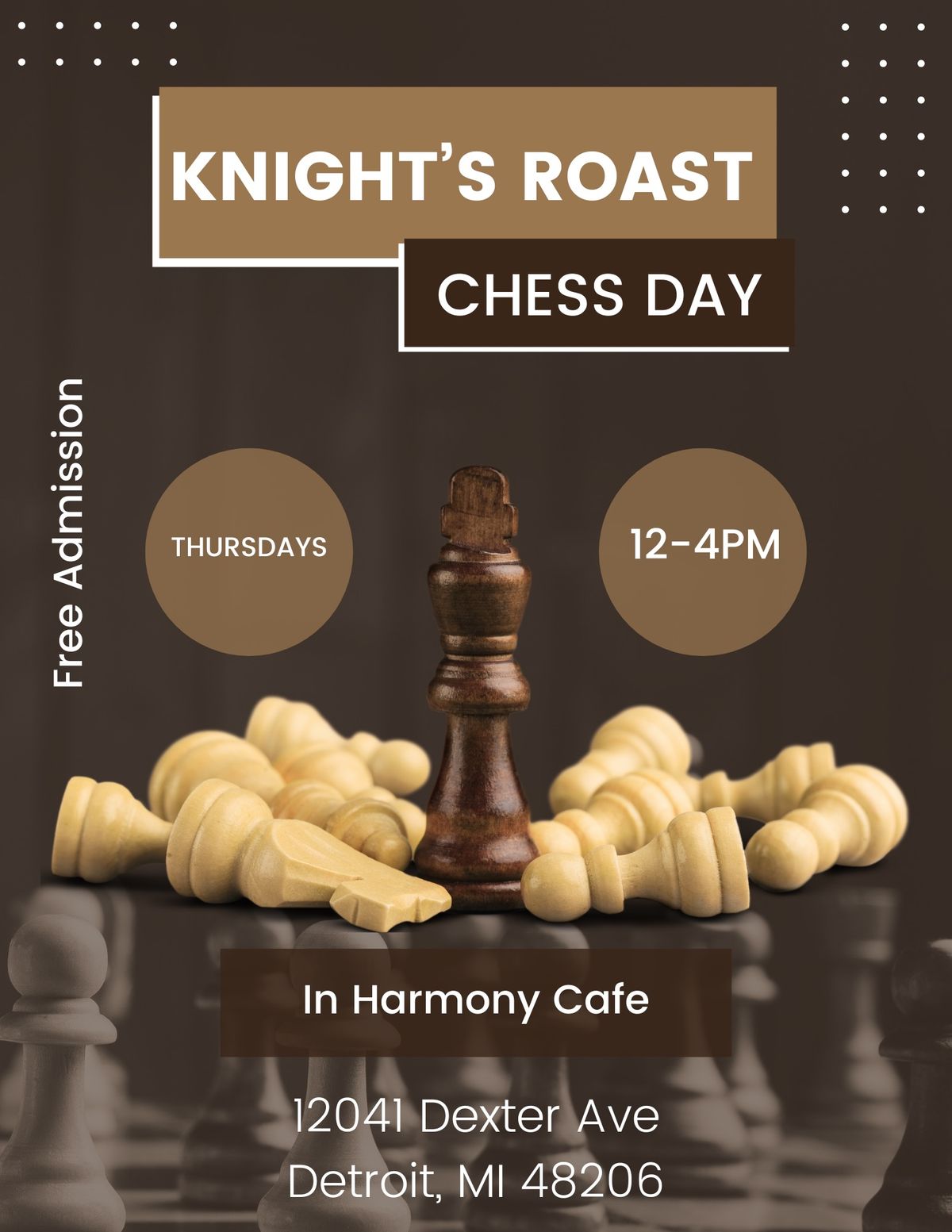 Knight\u2019s Roast Chess Day @ In Harmony Cafe