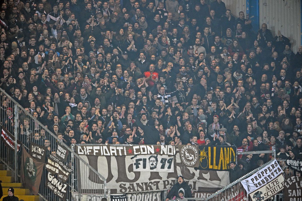 FC St. Pauli vs Borussia Dortmund at Millerntor Stadion