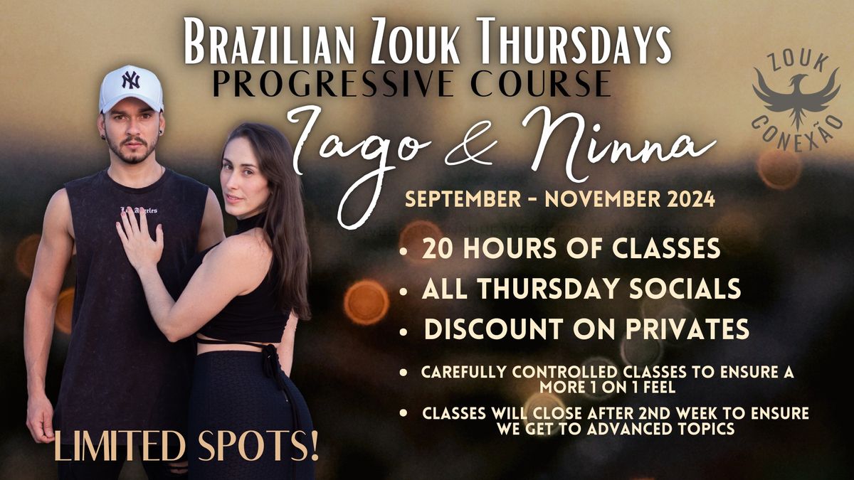 Brazilian zouk Thursdays with Iago & Ninna