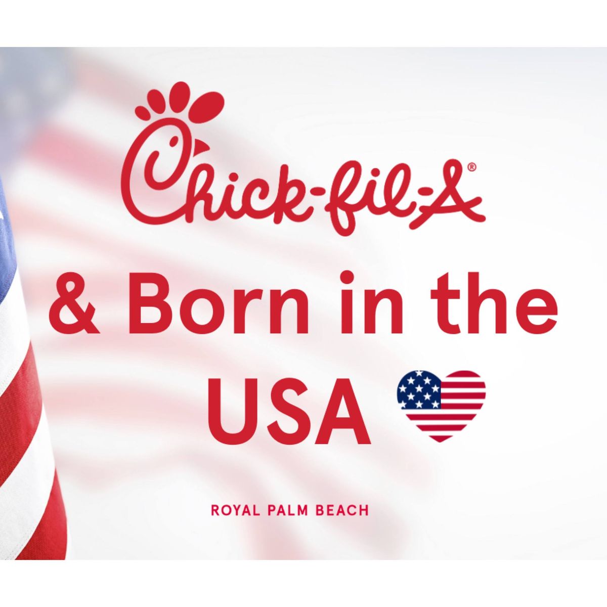 Chick-fil-A & Born in the USA\ud83c\uddfa\ud83c\uddf8\u2764\ufe0f 
