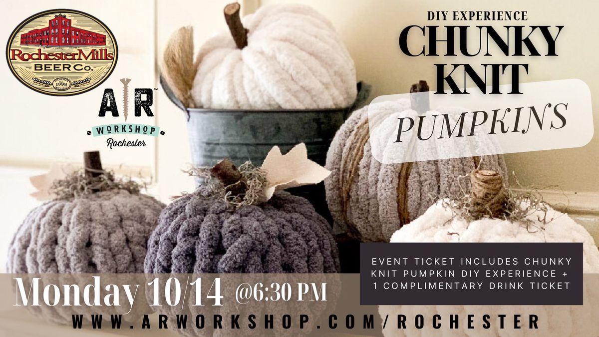 Chunky Knit Pumpkins at Rochester Mills!