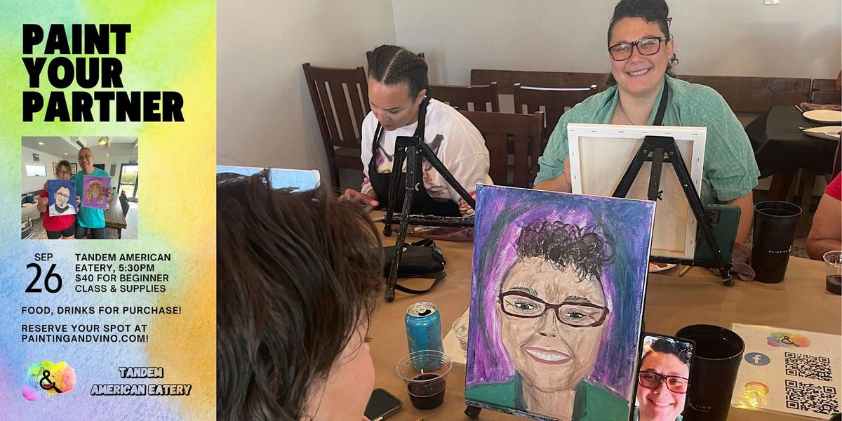 Beginner Paint Your Partner Class at Tandem American Eatery