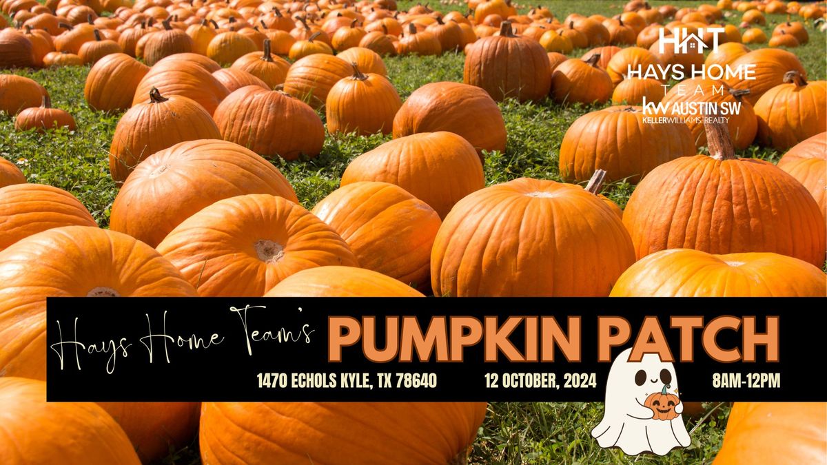 FREE Pumpkin Patch \ud83c\udf83 Courtesy of Hays Home Team