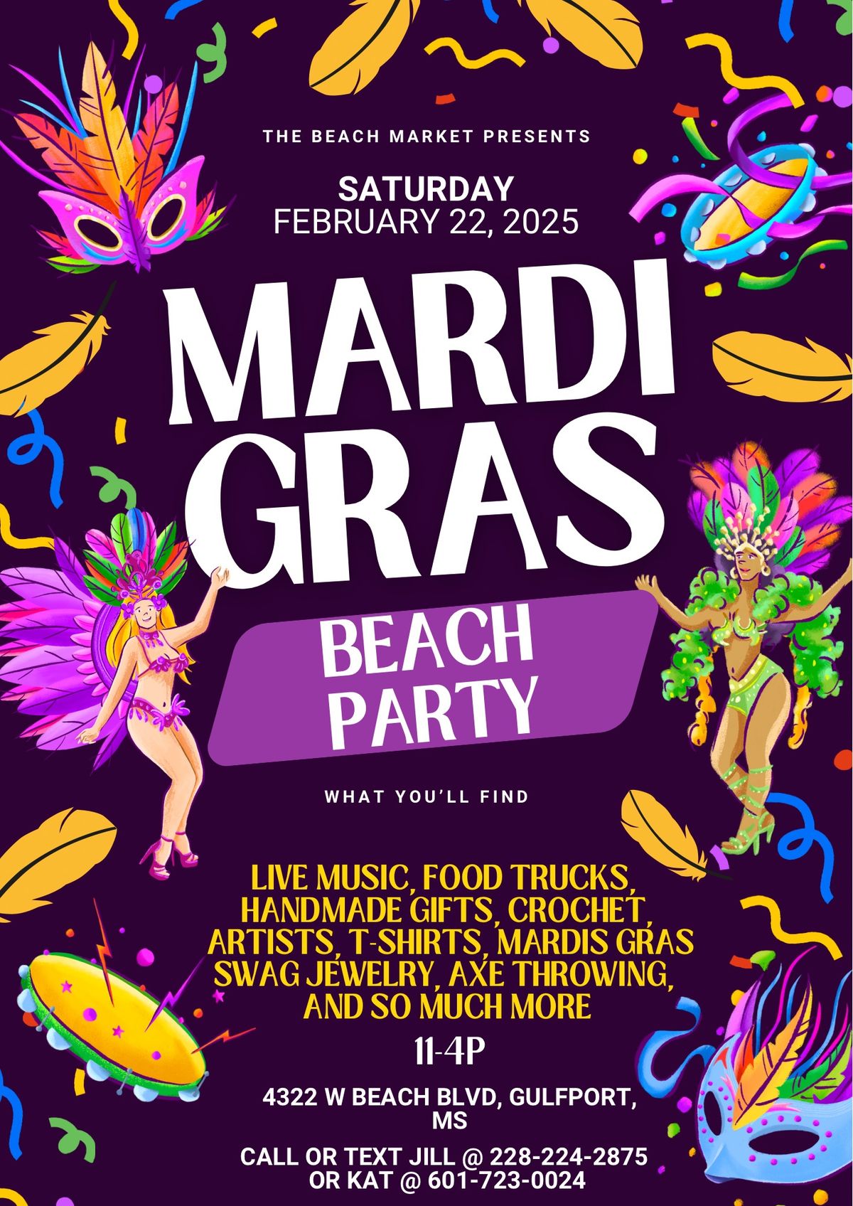 Mardi Gras Beach party