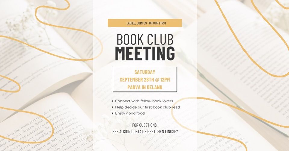 Ladies Book Club Meeting