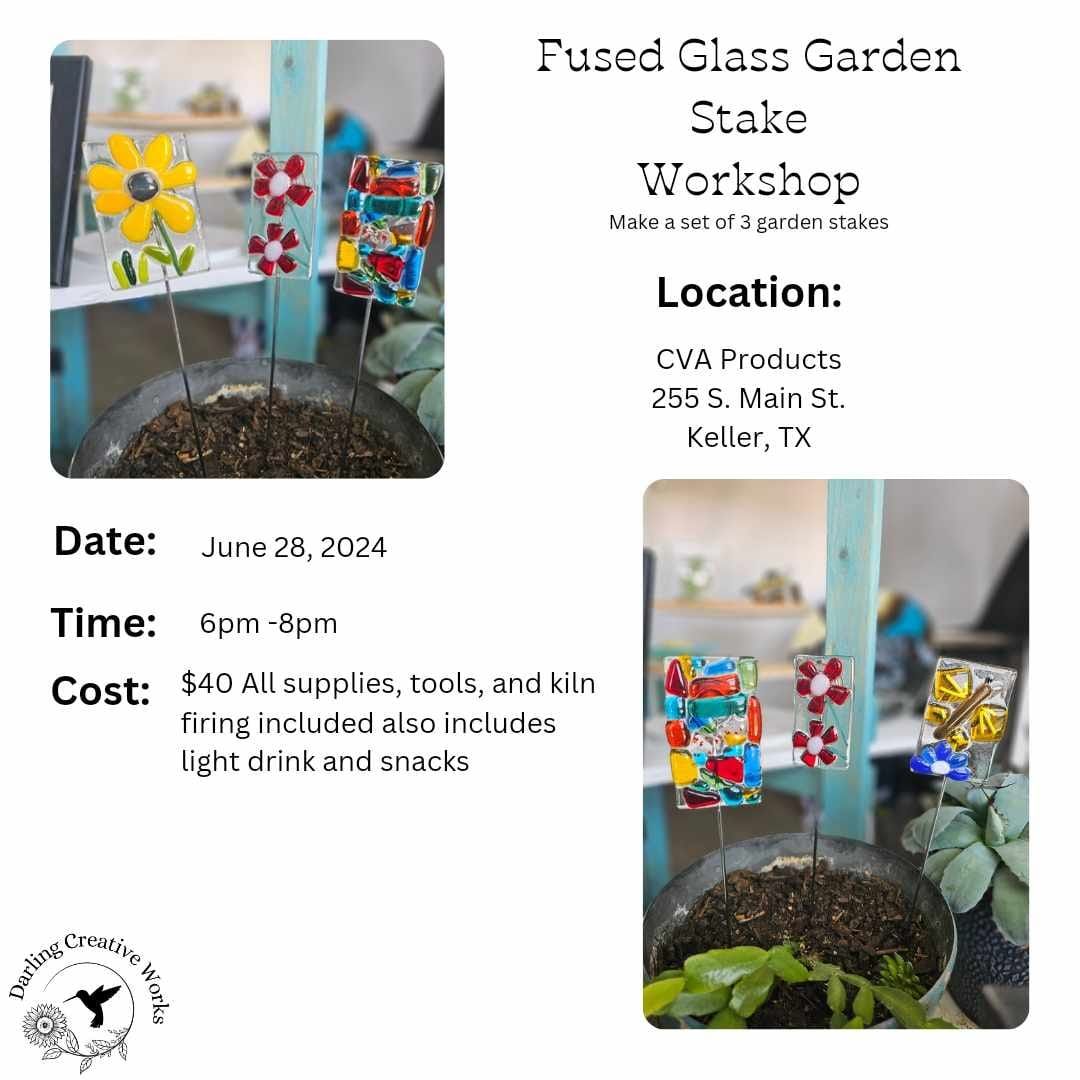 Fused Glass Garden Stake Workshop