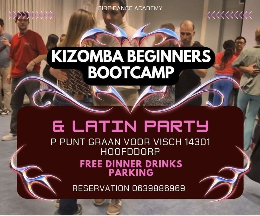 Kizomba beginners bootcamp with FREE dinner drink & social party