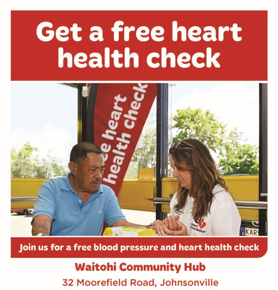 FREE Heart health and blood pressure check
