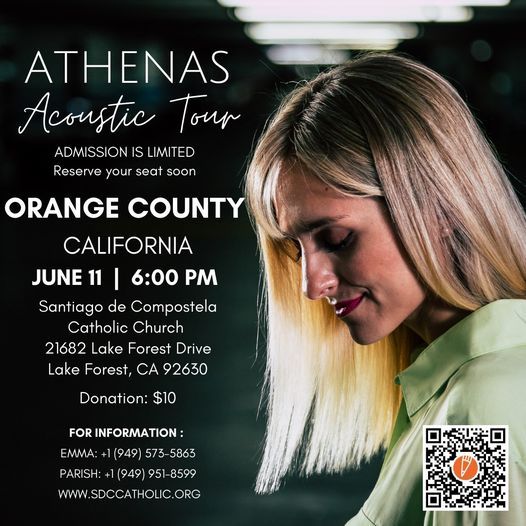 Athenas Acoustic Tour Athenas Concierto Acustico Santiago De Compostela Catholic Church Lake Forest 11 June 21