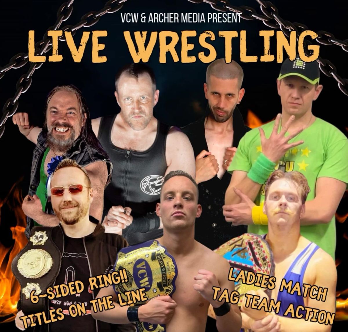 Live charity wrestling show in Wimborne 