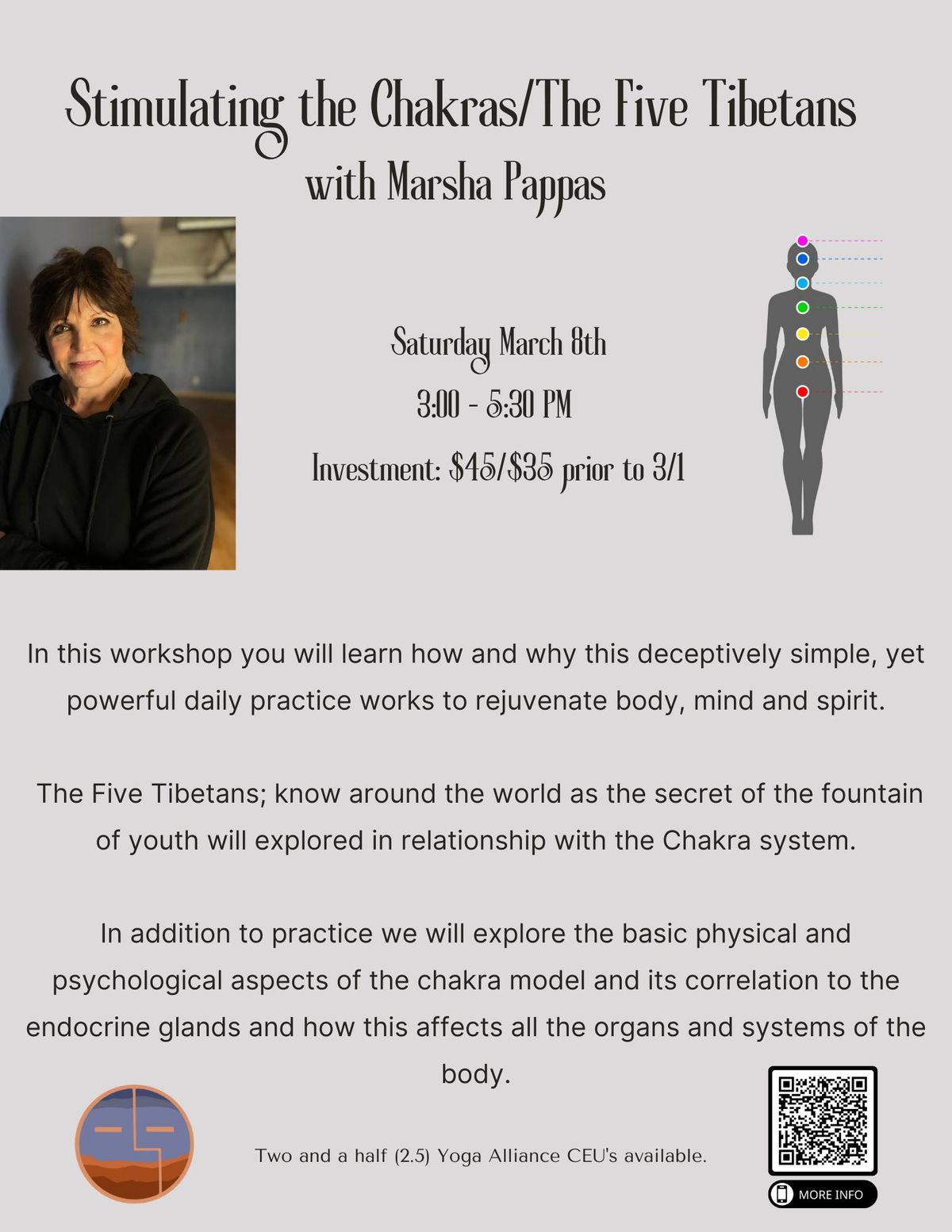 Stimulating the Chakras \/ The Five Tibetans with Marsha Pappas