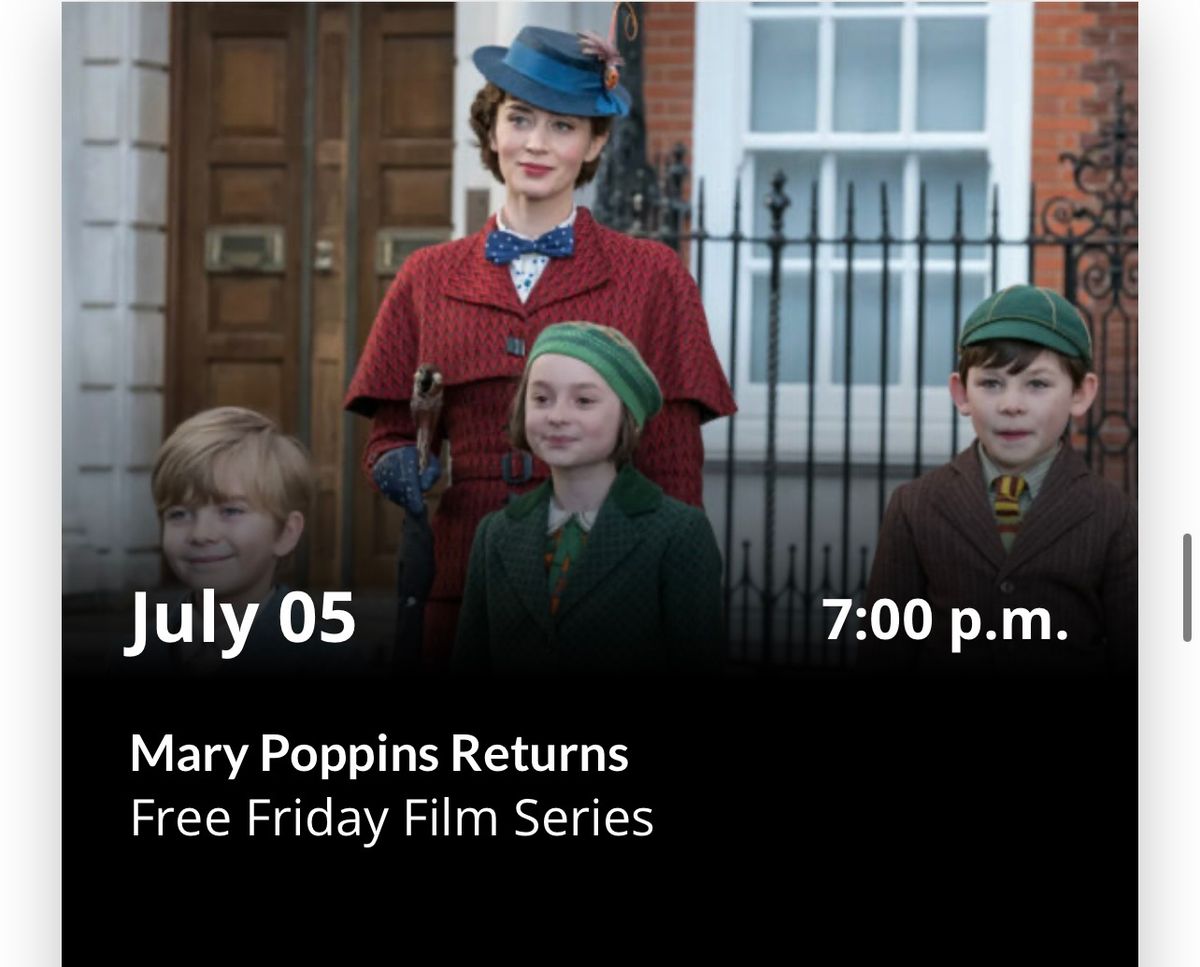 Free Friday Film Series: Mary Poppins Returns