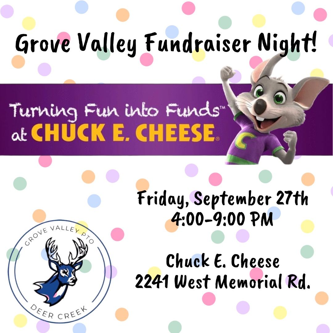 Chuck E. Cheese fundraiser night