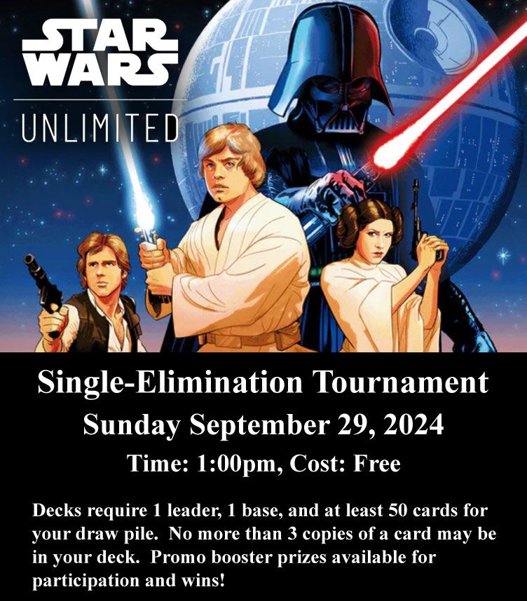 Star Wars Unlimited Single-Elimination Tournament