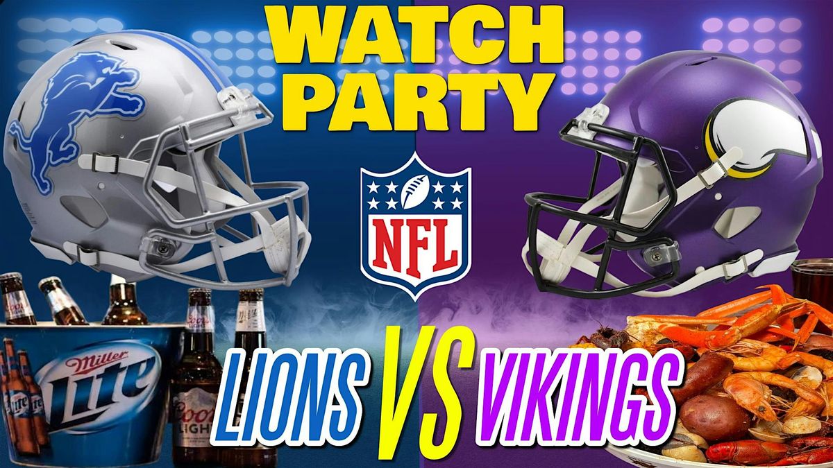 Lions vs Vikings!! - Watch Party at The Revel!