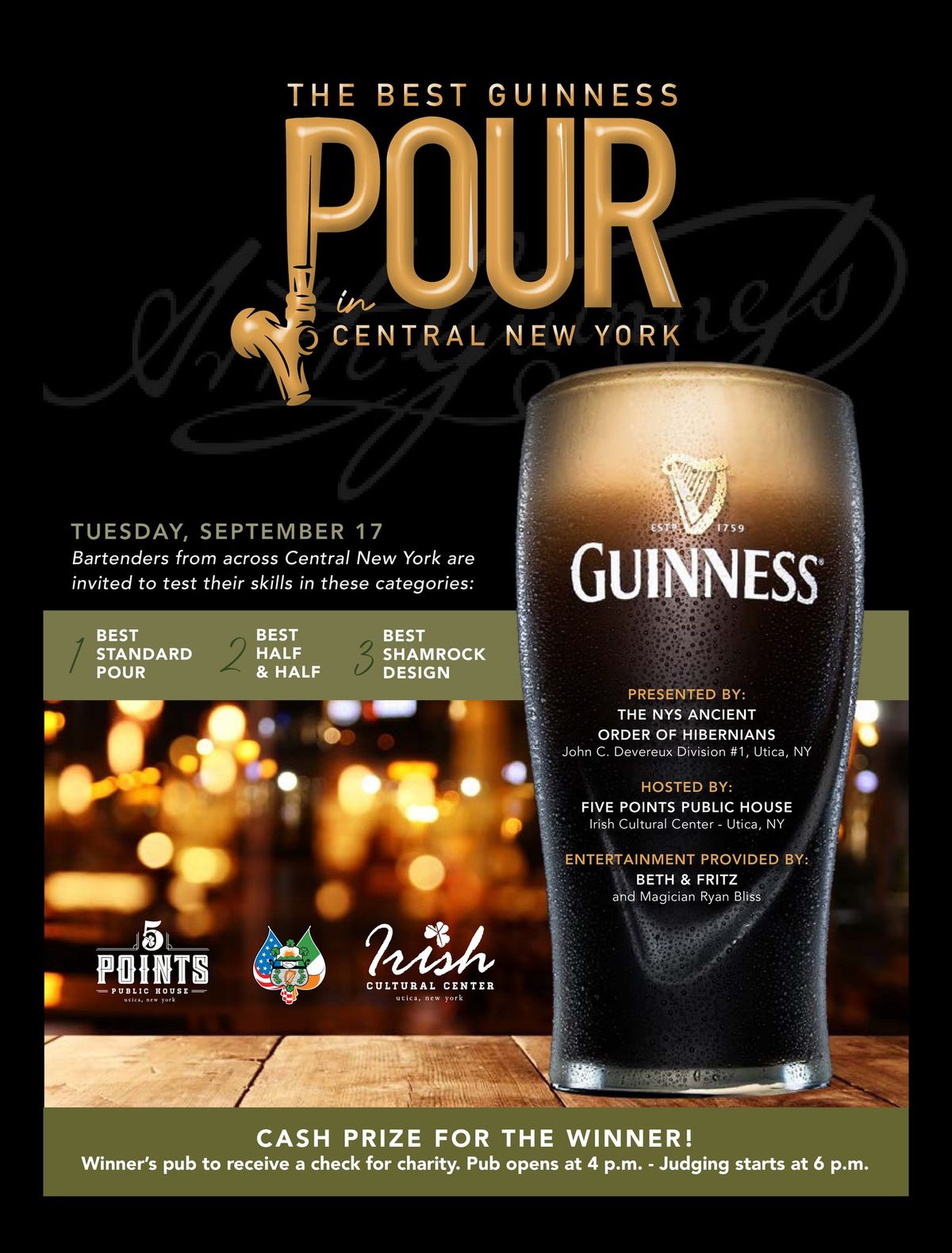 3rd Annual Best Guinness Pour in Central NY!