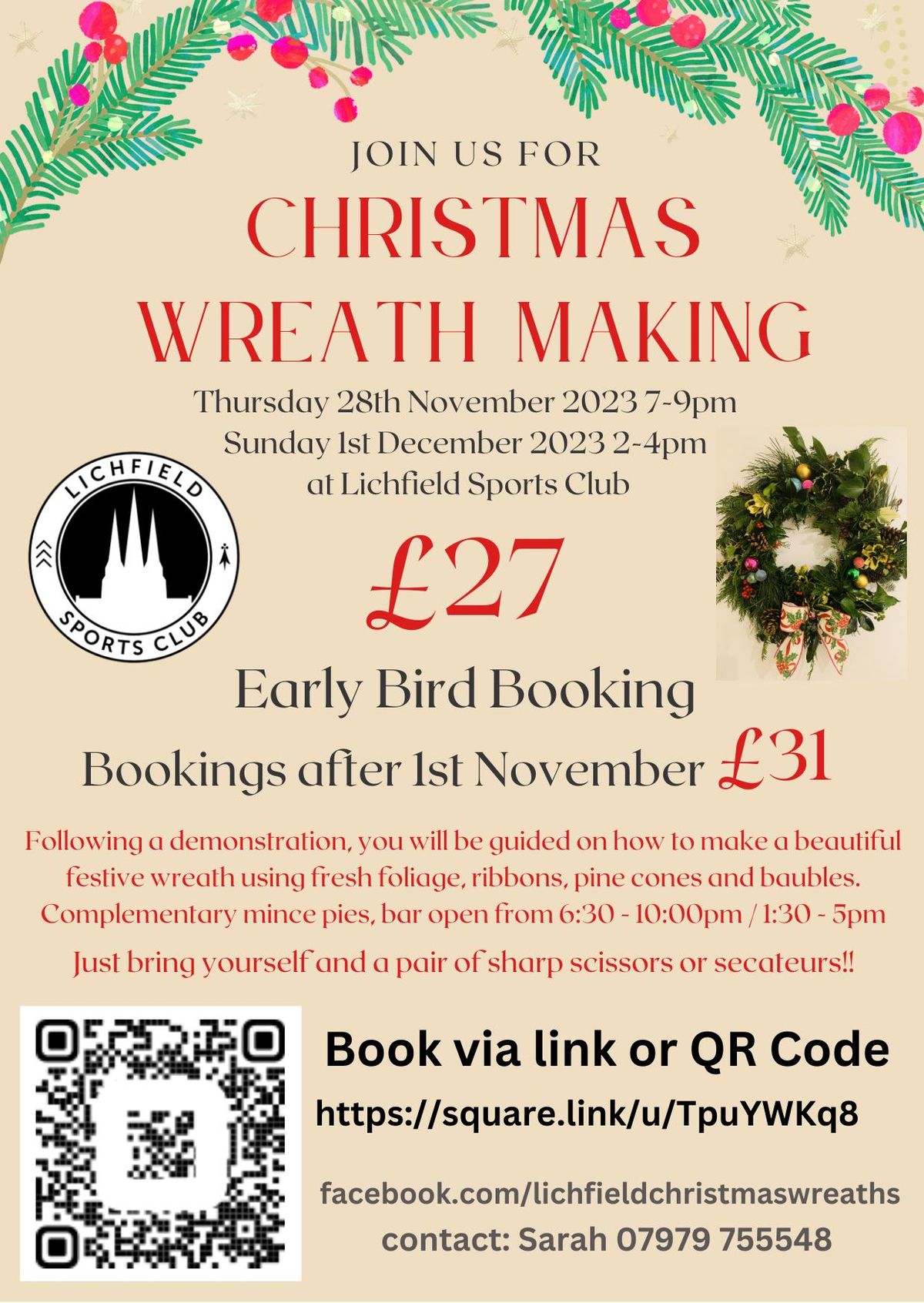 Christmas Wreath Making