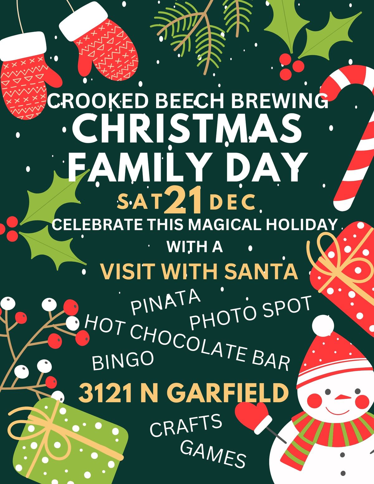 Santa's Family Day at Crooked Beech