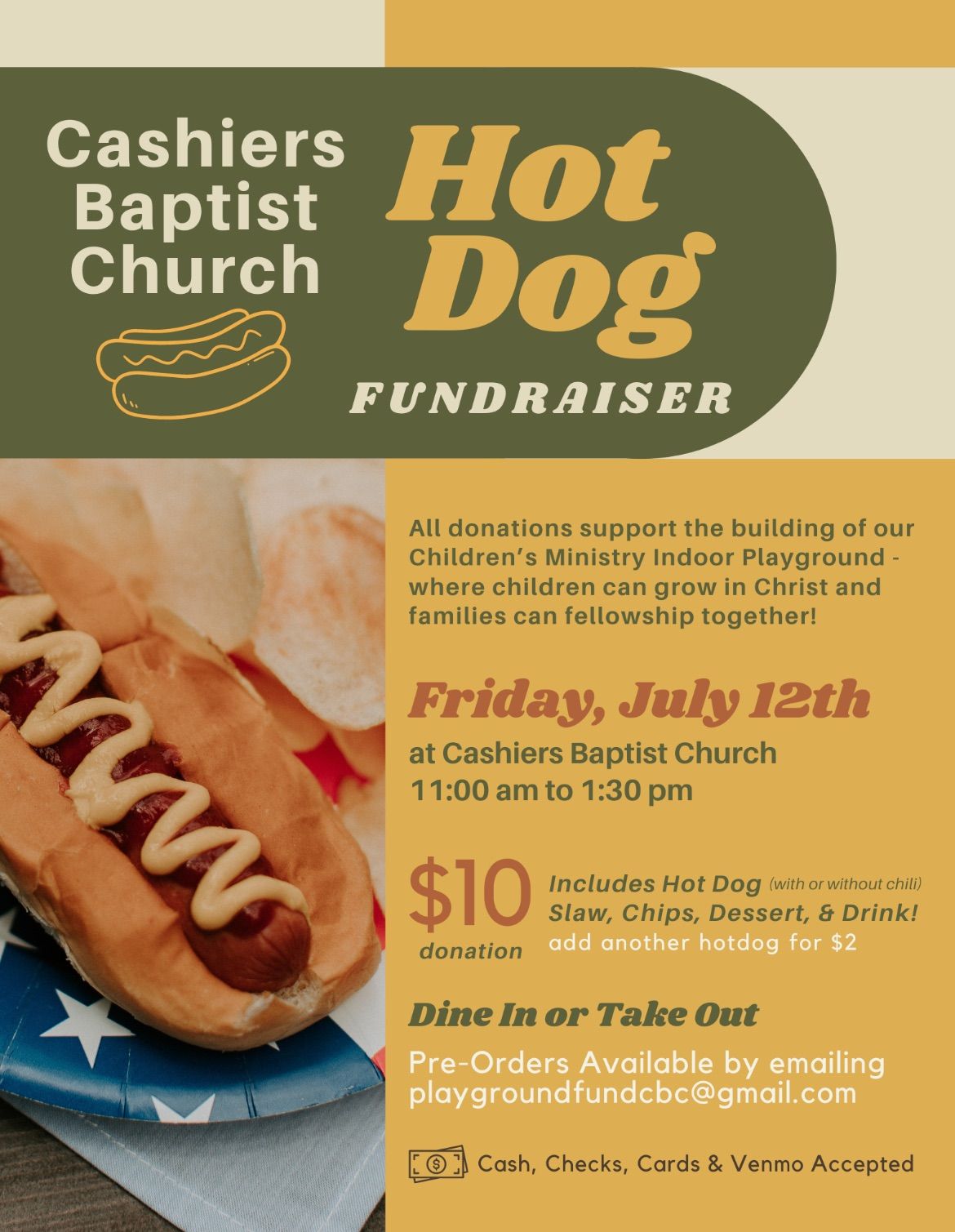 Hotdog Lunch Fundraiser