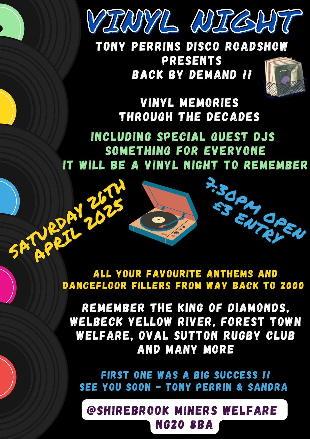 Tony Perrins Vinyl Night 