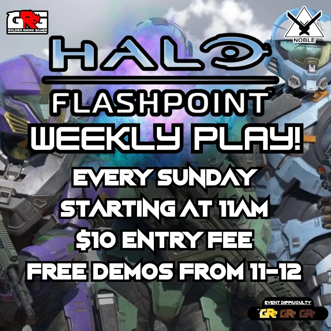 Weekly Halo Flashpoint Organized Play \u2013 Every Sunday at 11am!